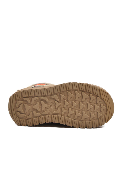 Bej İçi Kürklü Soğuğa Dirençli Kaymaz Taban Erkek Çocuk Bot 22665 F