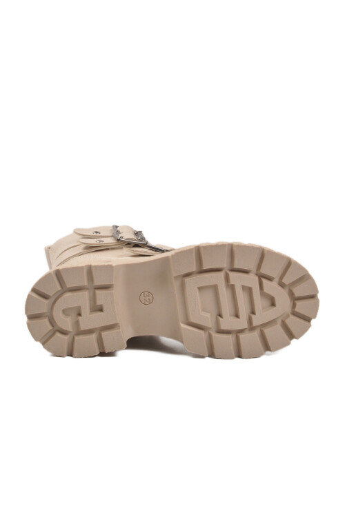 Bej İçi Polarlı Kaymaz Kız Çocuk Bot Caneda F