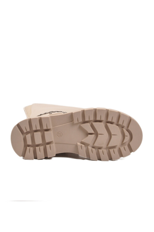 Bej İçi Polarlı Fermuarlı Kız Çocuk Çizme Paris-26K F