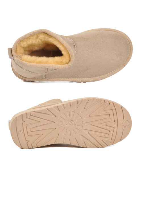 Bej İçi Kürklü Soğuğa Dirençli Kadın Bot U-19 Z