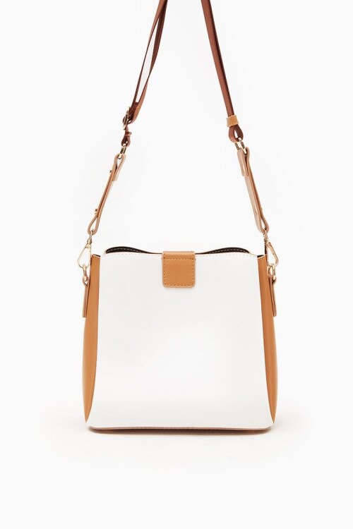 Beyaz Camel Kadın Omuz Çantası 930126