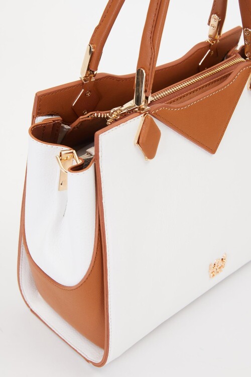 Beyaz Camel Kadın Omuz Çantası 930204