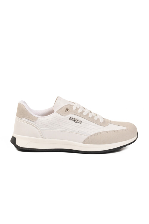 Beyaz Bağcıklı Hafif Esnek Erkek Sneaker 584 M