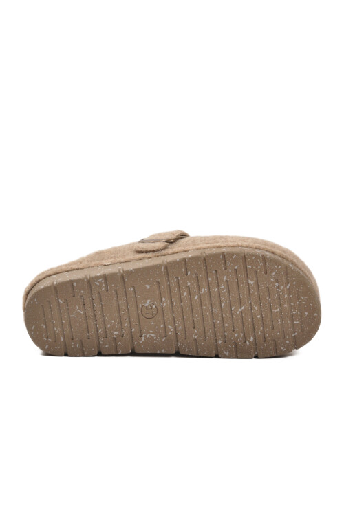 Camel Keçe Anatomik Kadın Ev Terliği K-117.005 Z
