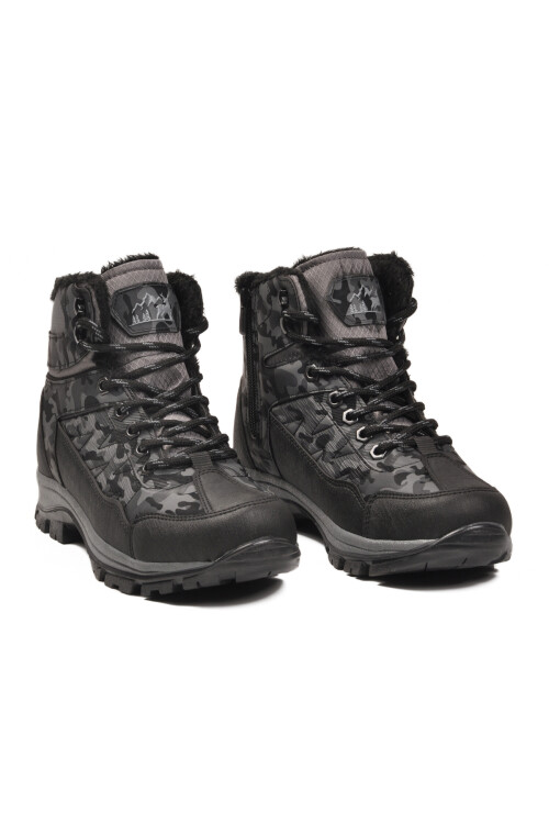 Füme İçi Kürklü Soğuğa Dirençli Kaymaz Taban Unisex Outdoor Bot 980 G