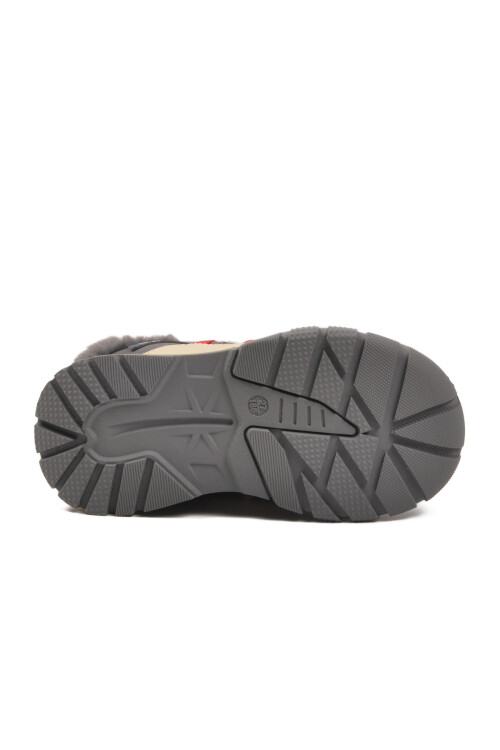 Gri İçi Kürklü Soğuğa Dirençli Kaymaz Erkek Çocuk Bot 22672 P