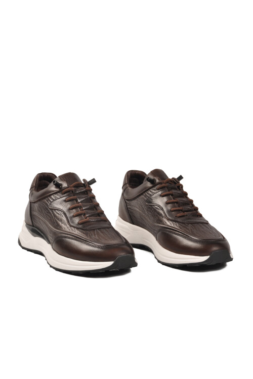 Kahve Hakiki Deri Erkek Casual Ayakkabı 1003 M