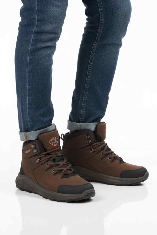 Kahve Nubuk Su Geçirmez Erkek Outdoor Bot M2041 M
