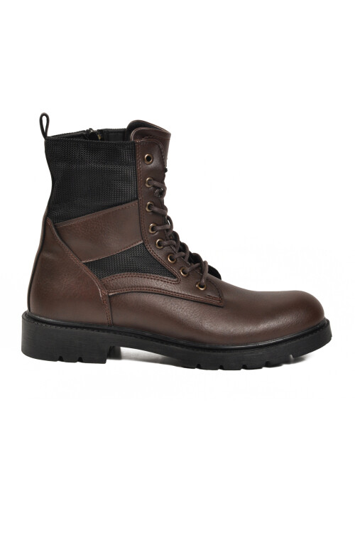 Kahve İçi Polarlı Kaymaz Taban Uzun Erkek Bot 756 M