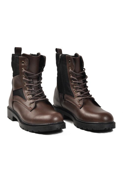 Kahve İçi Polarlı Kaymaz Taban Uzun Erkek Bot 756 M