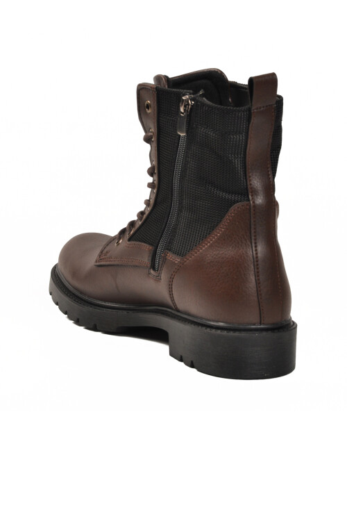 Kahve İçi Polarlı Kaymaz Taban Uzun Erkek Bot 756 M