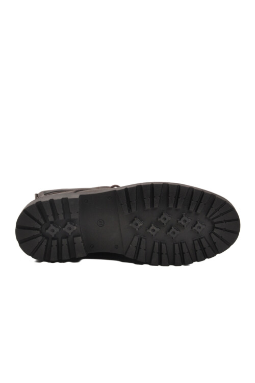 Kahve Kaymaz Taban İçi Polarlı Fermuarlı Erkek Bot GVN-347 M