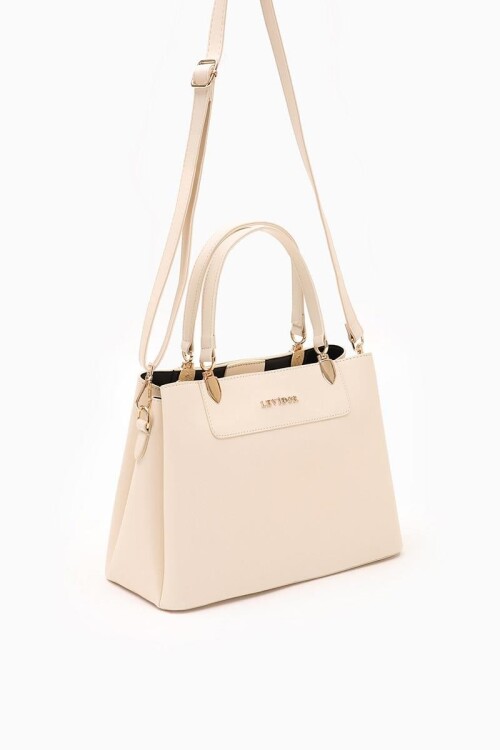 Krem Kadın El ve Omuz Çantası 930120