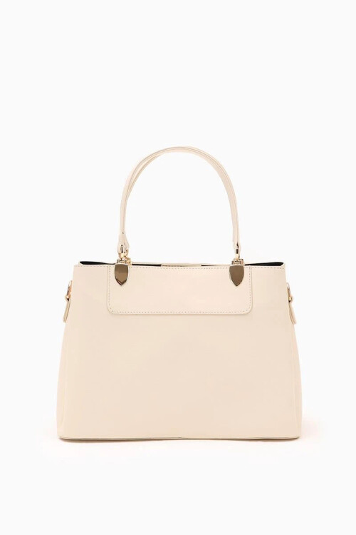Krem Kadın El ve Omuz Çantası 930120