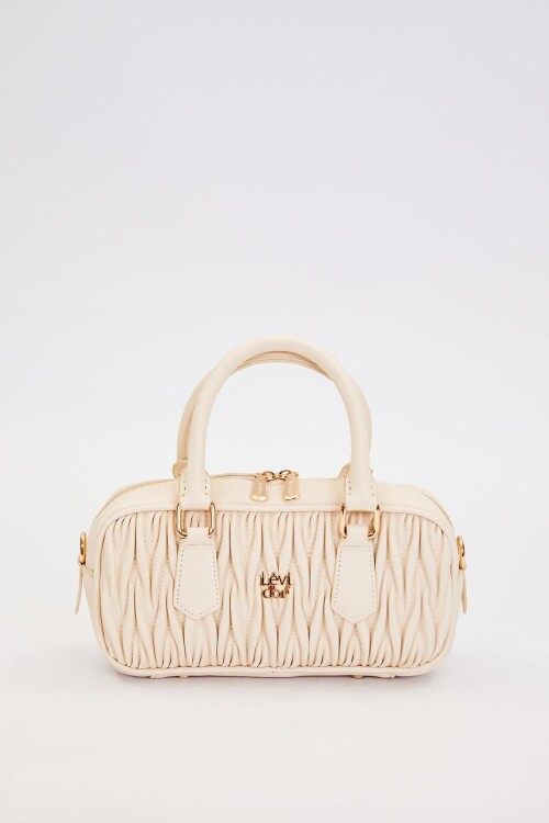 Krem Kadın El ve Omuz Çantası 930928