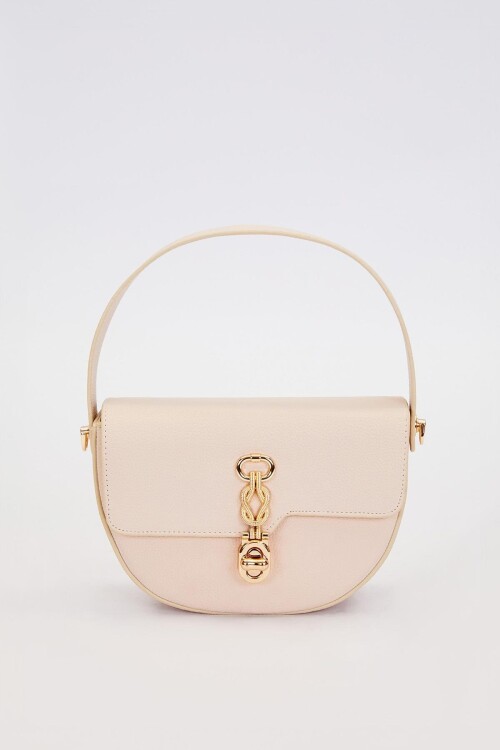 Krem Kadın El ve Omuz Çantası 930930