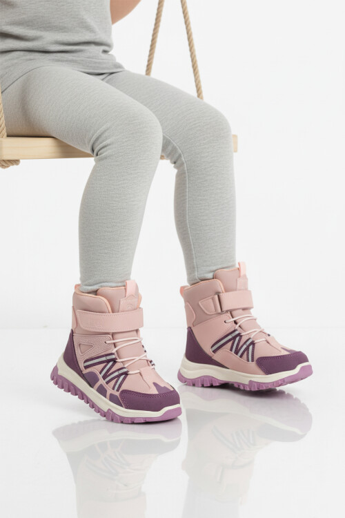 Pudra Cırtlı Kaymaz Taban Kız Çocuk Bot Hilly P