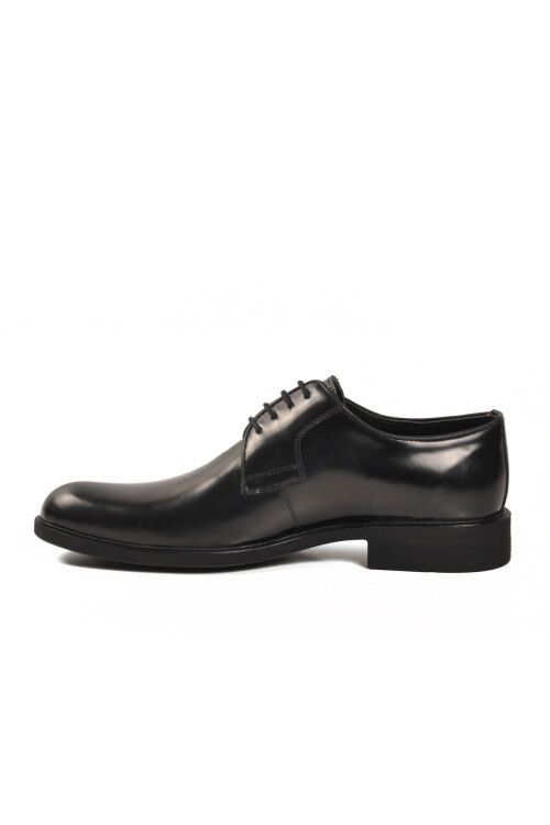 Siyah Açma Hakiki Deri Erkek Klasik Ayakkabı 02133 M