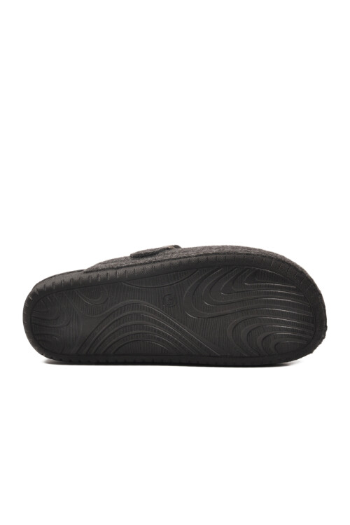 Siyah Anatomik Keçe Erkek Terlik K-12113 M