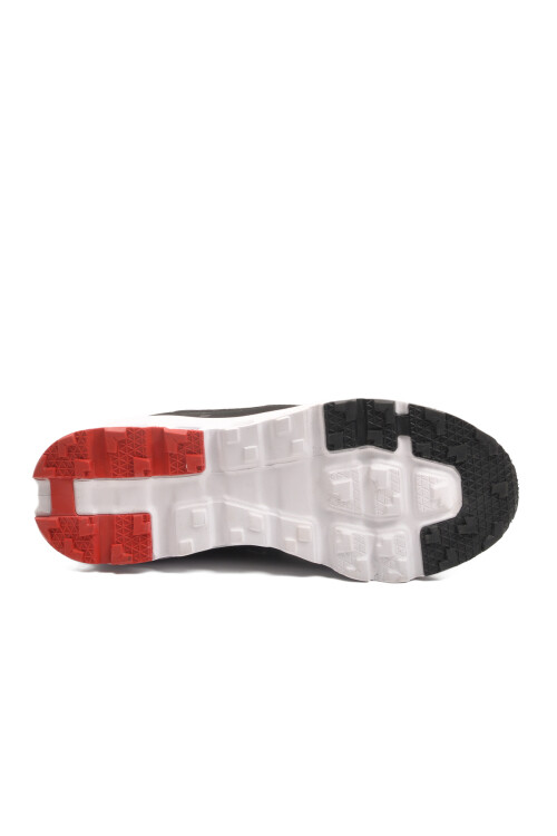 Siyah Beyaz Memory Foam Hafif Esnek Bağcıklı Erkek Sneaker 2394 M