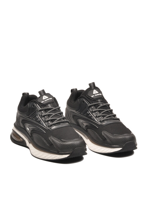 Siyah Fileli Hafif Esnek Memory Foam Erkek Spor Ayakkabı 2294 M