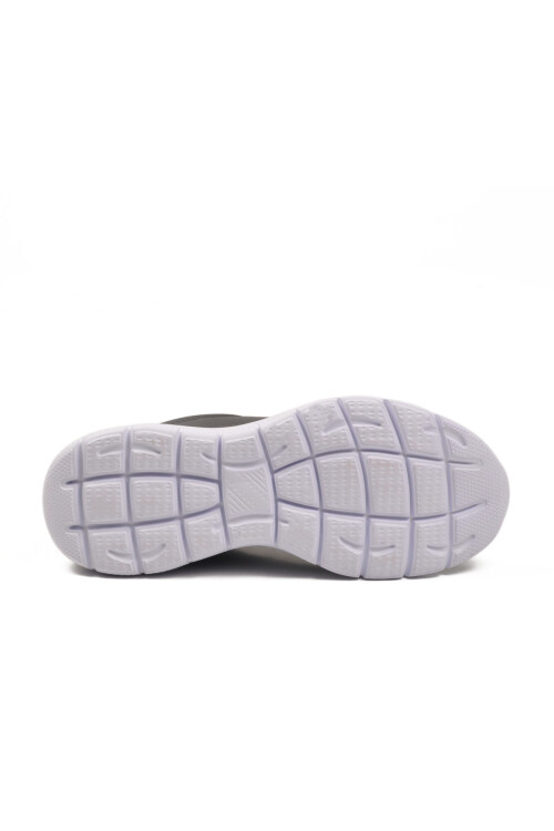 Siyah Beyaz Bilekten Lastikli Erkek Spor Ayakkabı Flexible Pu M