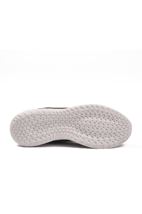 Siyah Beyaz Bağcıklı Hafif Esnek Erkek Spor Ayakkabı Nereus M