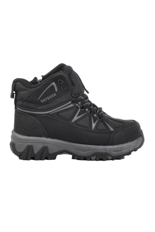 Black Smoked Polar Non-Slip Sole Childrens Outdoor Boots 2301 P