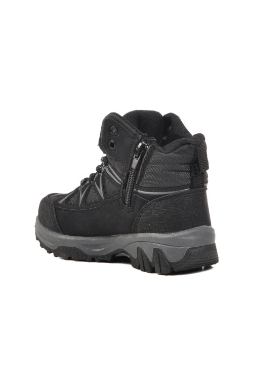 Black Smoked Polar Non-Slip Sole Childrens Outdoor Boots 2301 P