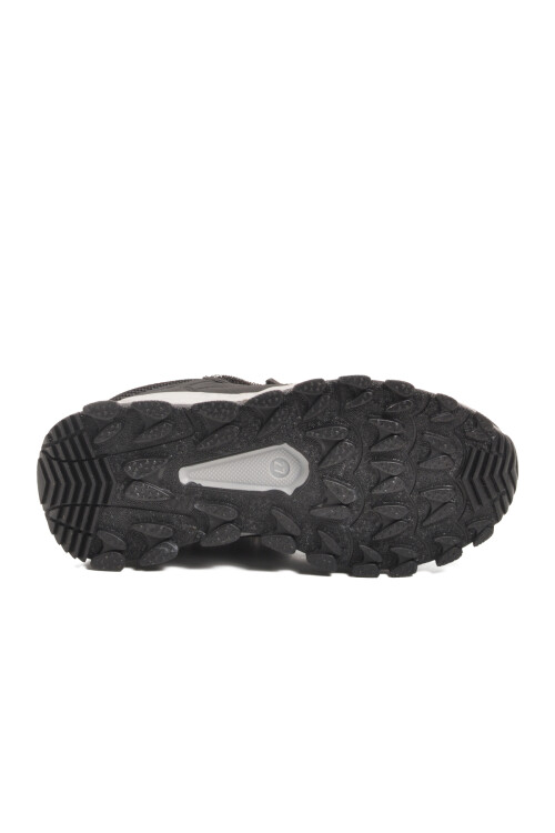 Siyah Gri Cırtlı Kaymaz Unisex Cırtlı Çocuk Bot Doruk P