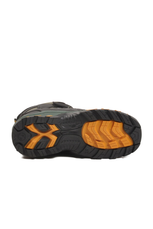 Siyah Haki Polarlı Kaymaz Fermuarlı Unisex Outdoor Çocuk Bot 2115 F