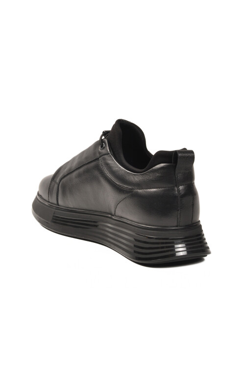 Siyah Hakiki Deri Erkek Casual Ayakkabı 1165 M
