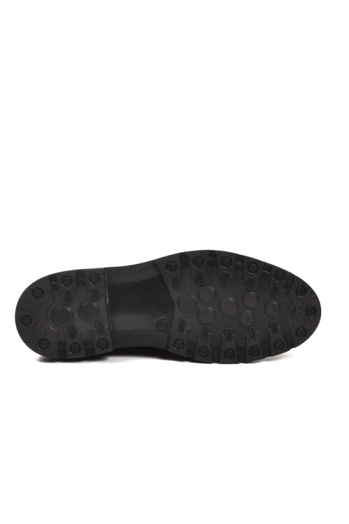 Siyah Hakiki Deri Erkek Casual Ayakkabı 201-26K M