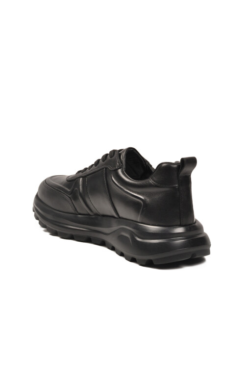 Siyah Hakiki Deri Erkek Casual Ayakkabı 5K3251-30219 M