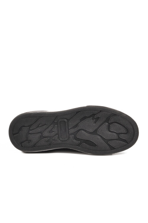 Siyah Hakiki Deri Erkek Casual Ayakkabı 66913 M