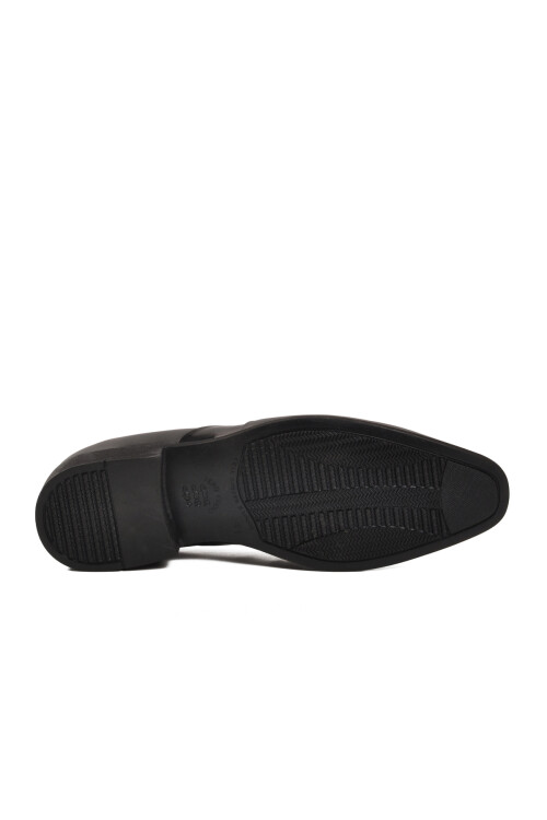 Siyah Hakiki Deri Erkek Klasik Ayakkabı 02213 M