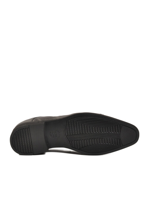 Siyah Hakiki Deri Erkek Klasik Ayakkabı 02240-26K M