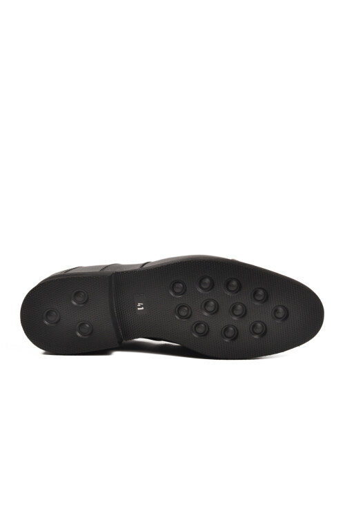 Siyah Hakiki Deri Erkek Klasik Ayakkabı 3258 M