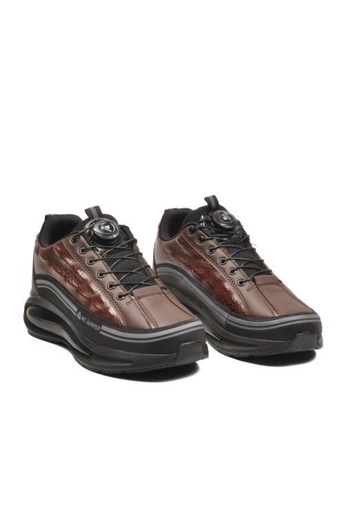 Siyah Kahve Memory Foam Misina Bağcıklı Erkek Sneaker 2250 M