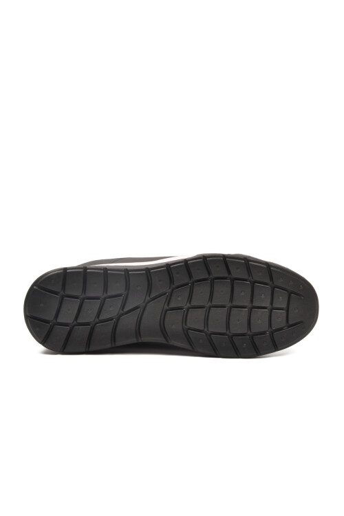 Siyah Kırmızı Lastik Bağcıklı Hafif Esnek Erkek Spor Ayakkabı Kaif 2323 M