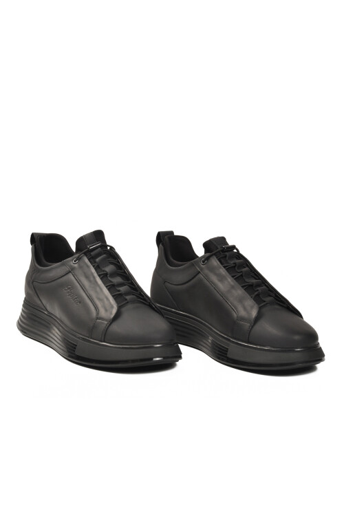 Siyah Mat Nubuk Hakiki Deri Erkek Casual Ayakkabı 1165 M