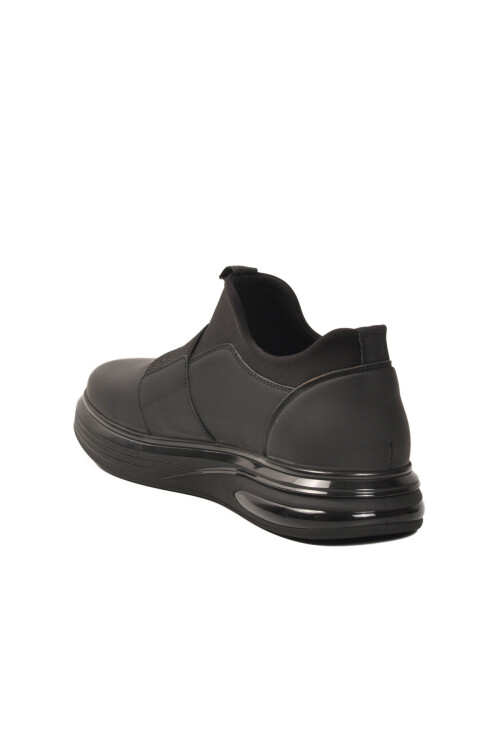 Siyah Nubuk Hakiki Deri Erkek Casual Ayakkabı 6961 M