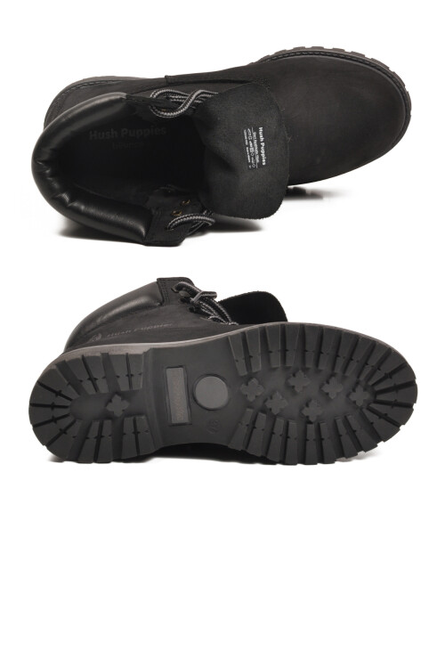 Siyah Nubuk Hakiki Deri Kaymaz Taban Unisex Bot Empresa G