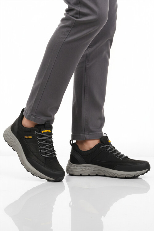 Siyah Nubuk Hakiki Deri Erkek Outdoor Ayakkabı 250069 M