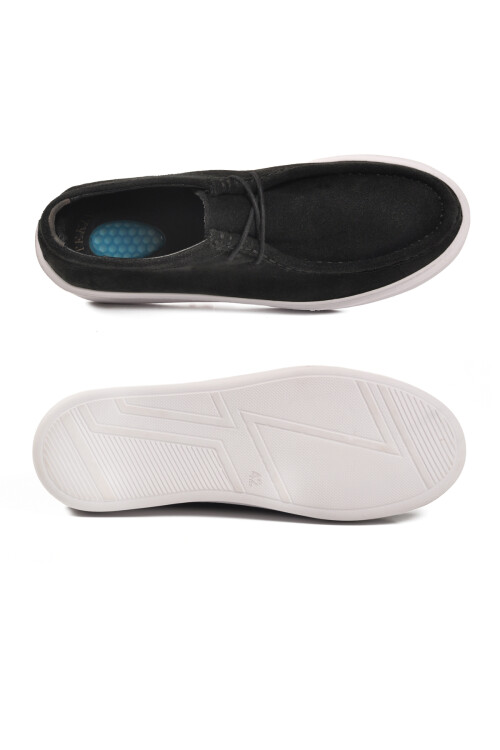 Siyah Nubuk Jel Taban Anatomik Erkek Casual Ayakkabı 1614 M