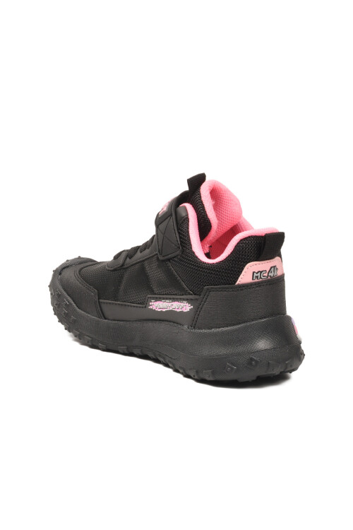 Siyah Pembe Cırtlı Kaymaz Kız Çocuk Spor Ayakkabı 811 F