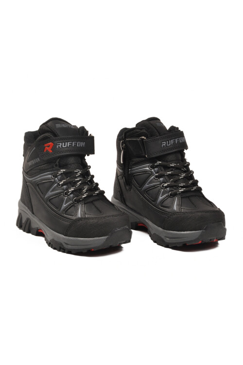 Siyah Polarlı Kaymaz Taban Çocuk Outdoor Bot 2301 P