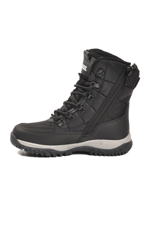 Siyah Polarlı Kaymaz Taban Soğuğa Dirençli Unisex Çocuk Bot Felix F