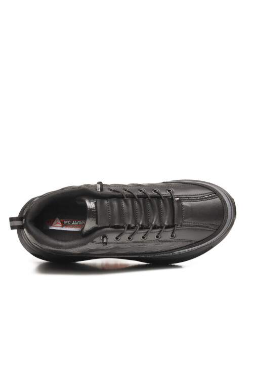 Siyah Memory Foam Lastik Bağcıklı Erkek Sneaker 2250-1 M
