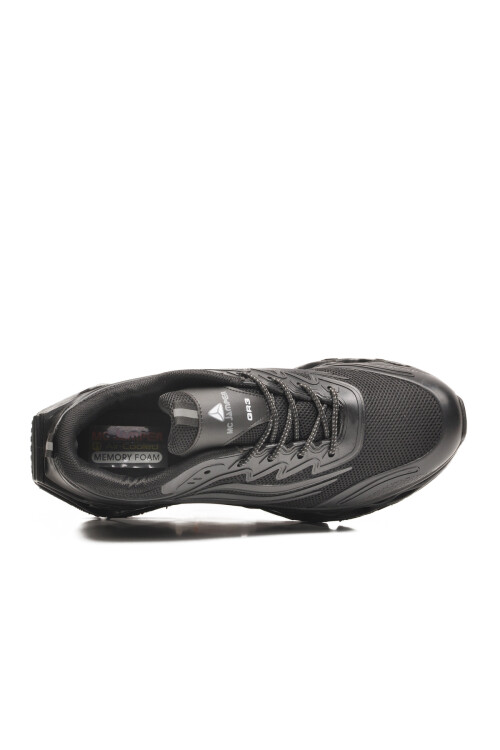 Siyah Memory Foam Bağcıklı Hafif Esnek Erkek Sneaker 2326 M